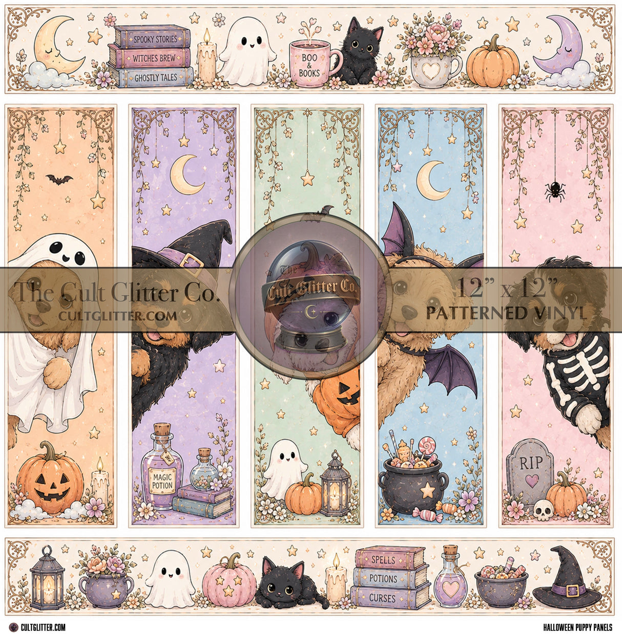 Halloween Puppy Panels - Vinyl