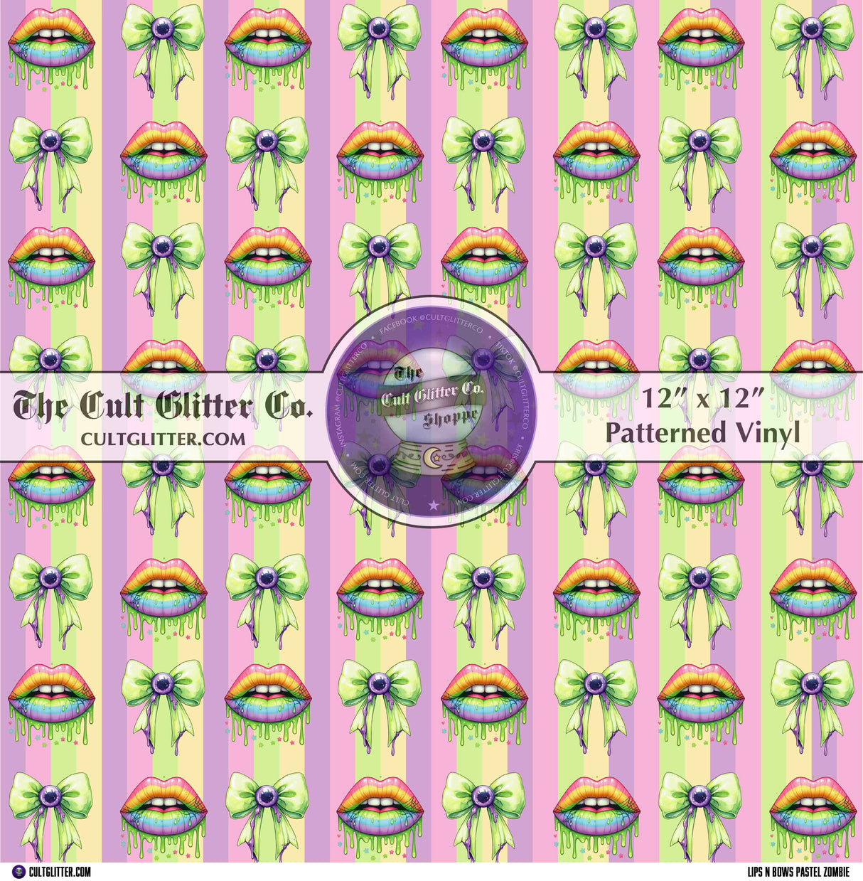 Lips N Bows Pastel Zombie - Vinyl