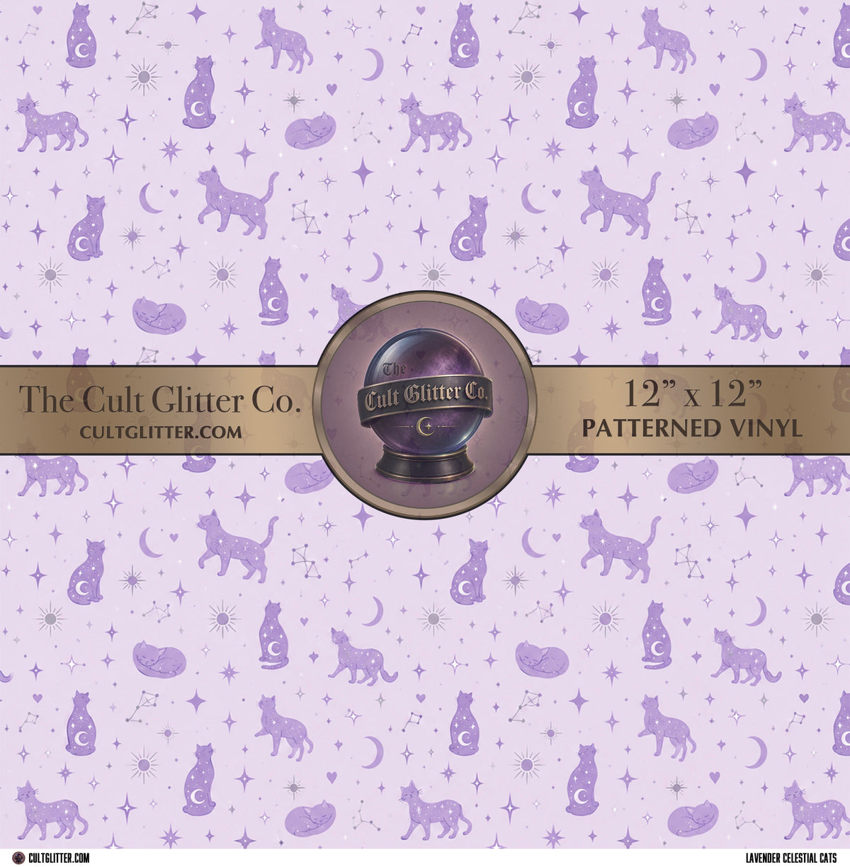 Lavender Celestial Cats - Vinyl
