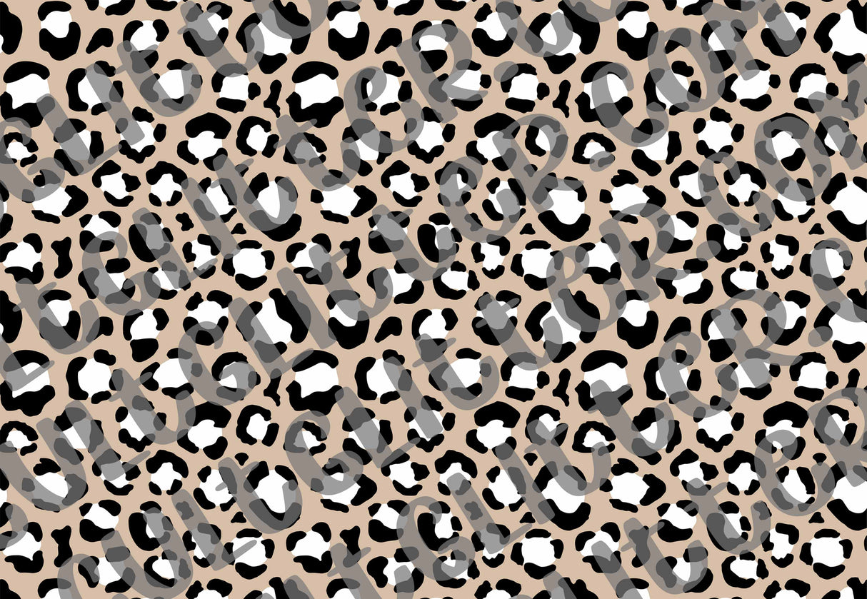 Leopard Print Template