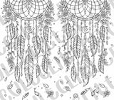 Mystic Moon Dreamcatcher Template