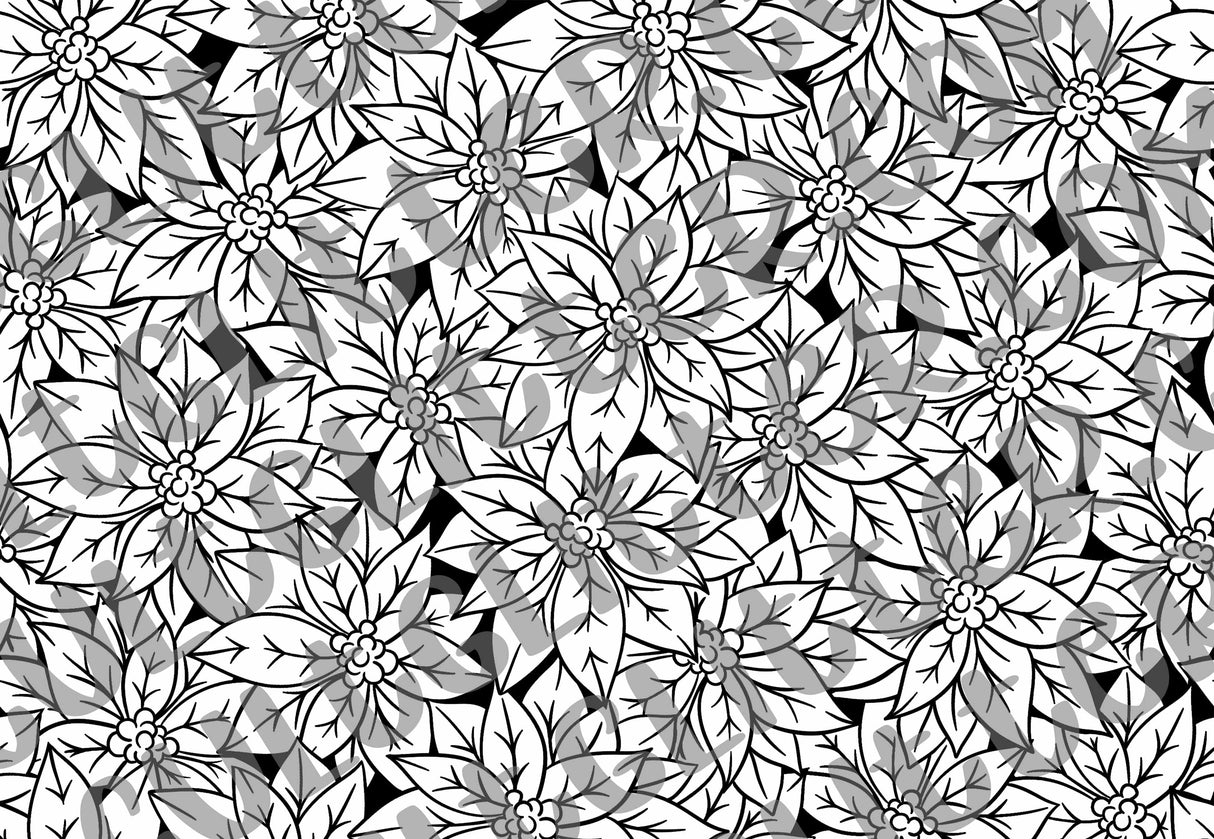 Poinsettias Template