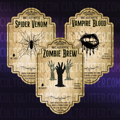 Potion Label PNG Bundle 2