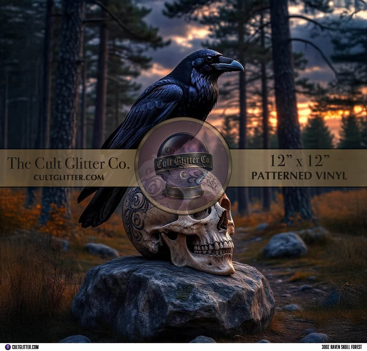 Raven Skull Forest - Vinyl Wrap