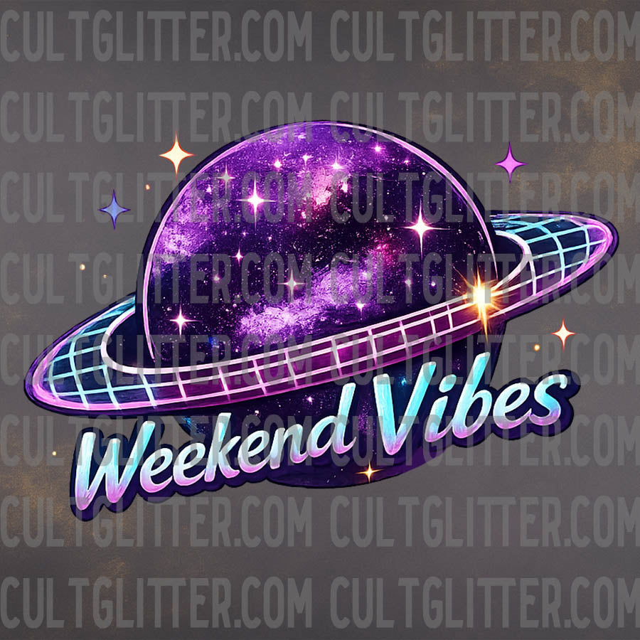 Retro Planet Weekend Vibes - Decal
