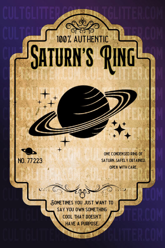 Saturns Ring Potion Label Decal