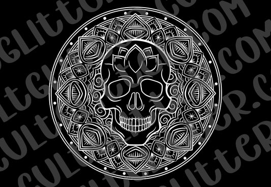 Skull Mandala Template