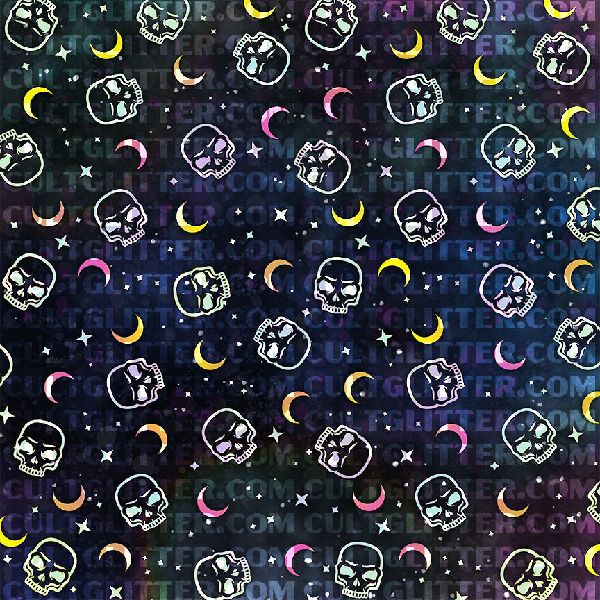 Skulls and Moons Wrap - Printable