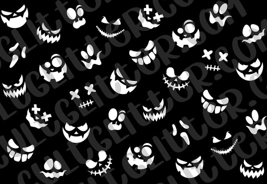 Spooky Faces Template