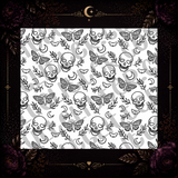Skull Moth and Moon Template
