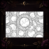 Sunflowers Tumbler Template