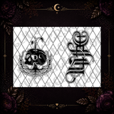 Life/Death Ambigram Tumbler Template