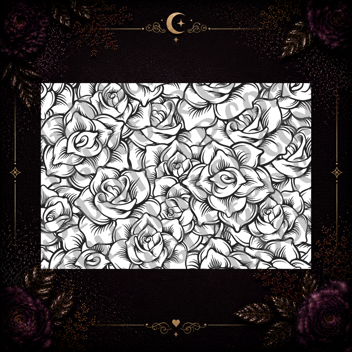 Roses Tumbler Template