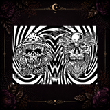 Skull Mushroom Tumbler Template
