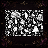 Playful Mushrooms Tumbler Template