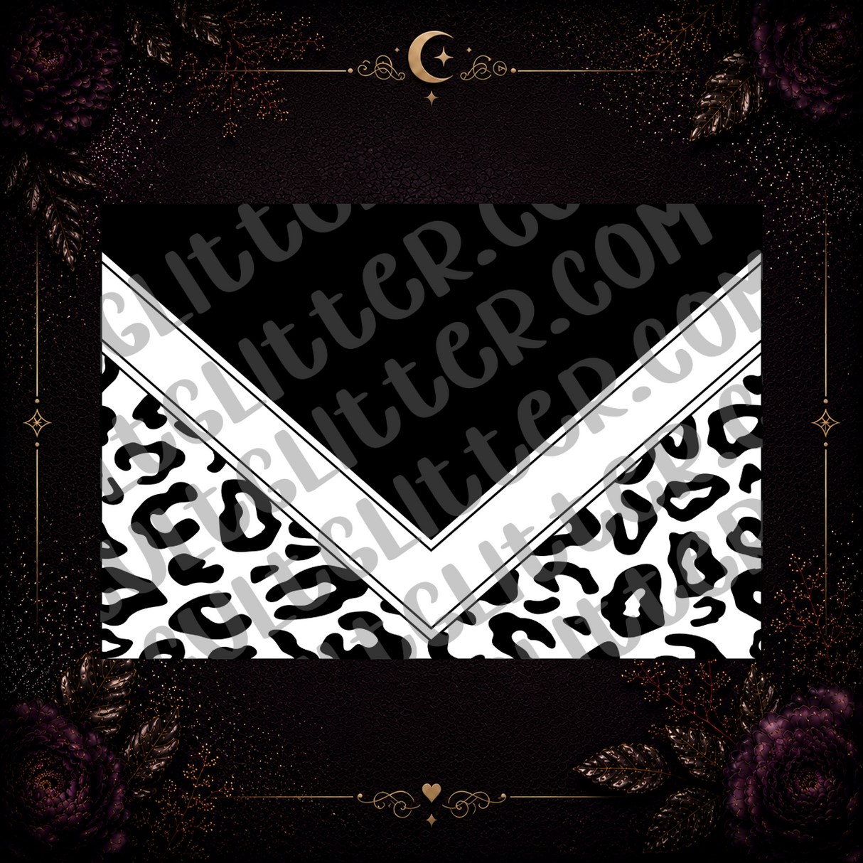 Banded Leopard Print Split V Tumbler Template Bundle