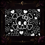 Cute Skull w Bow Template