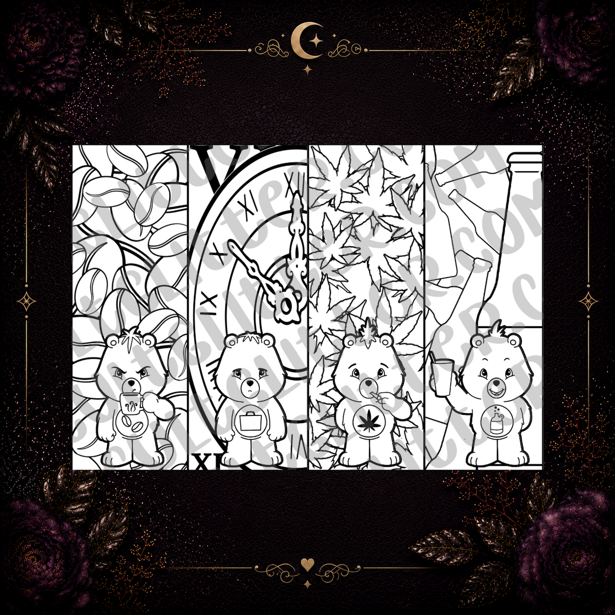 Mood Bears Tumbler Template