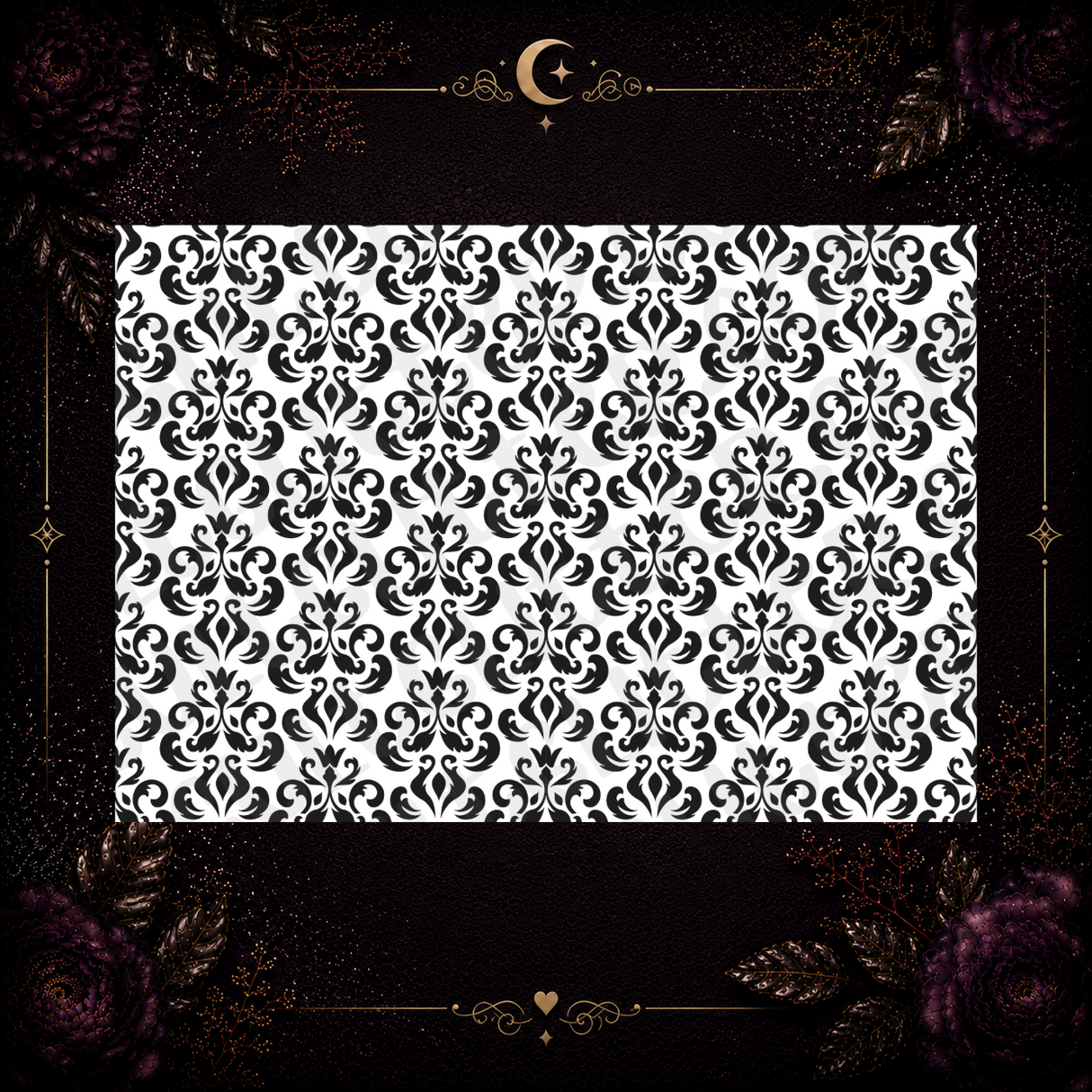 Damask Tumbler Template