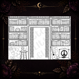Trippy Hippie Library Tumbler Template