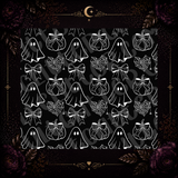 Ghosts Webs and Pumpkins Template