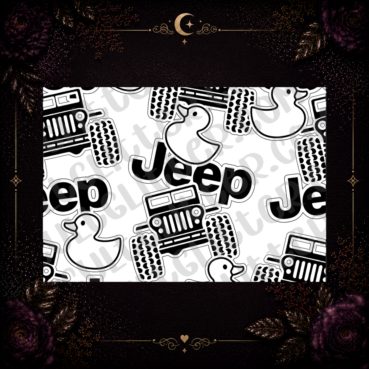 Jeep Ducky Tumbler Template
