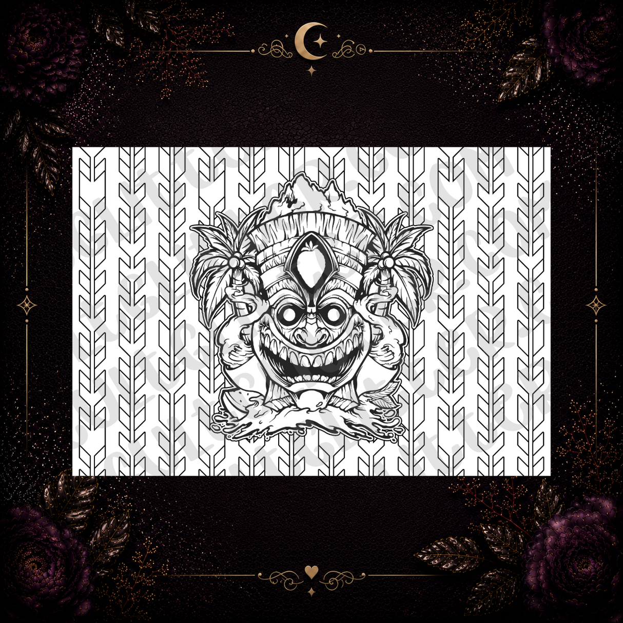 Twisted Tiki Tumbler Template