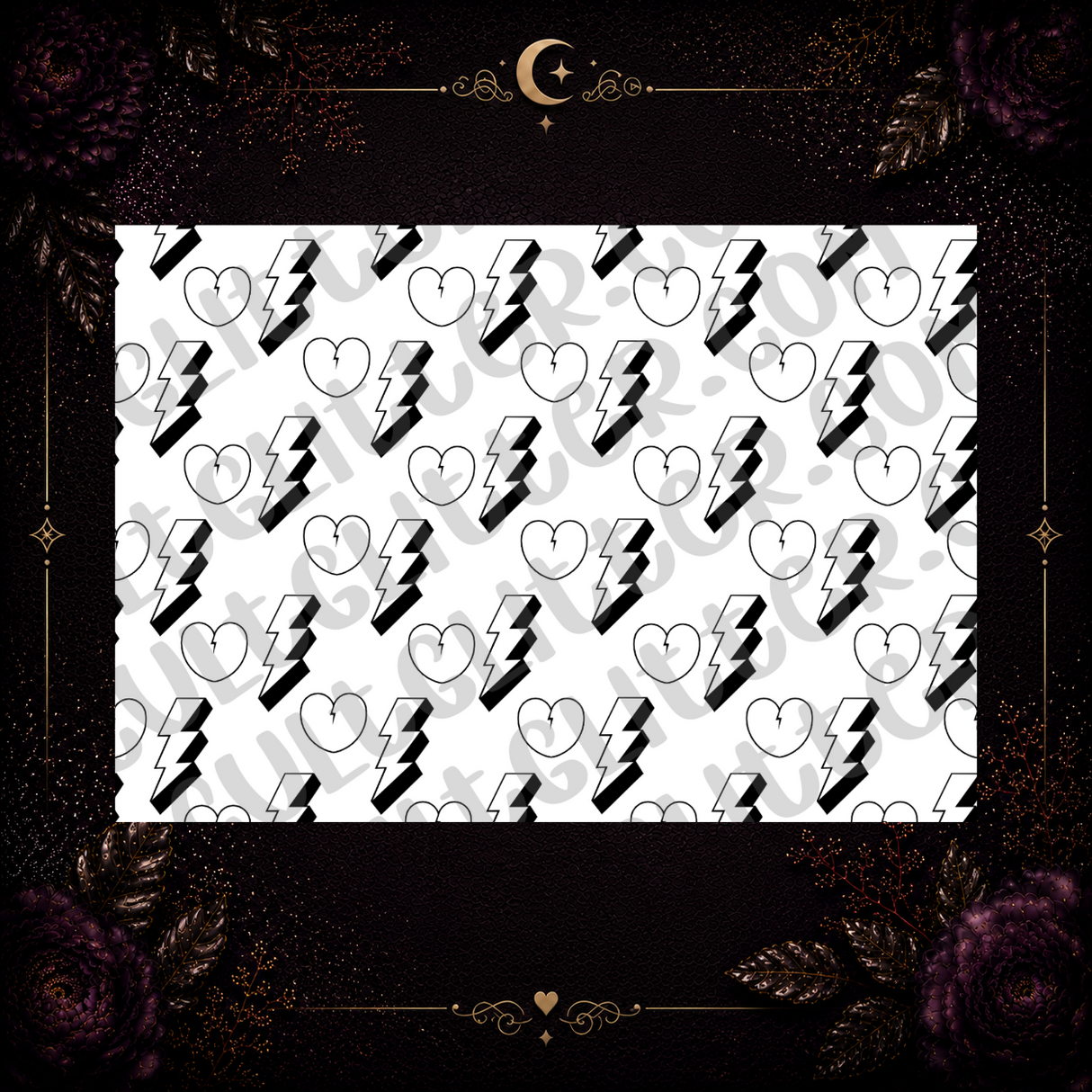 Lightning Hearts Template