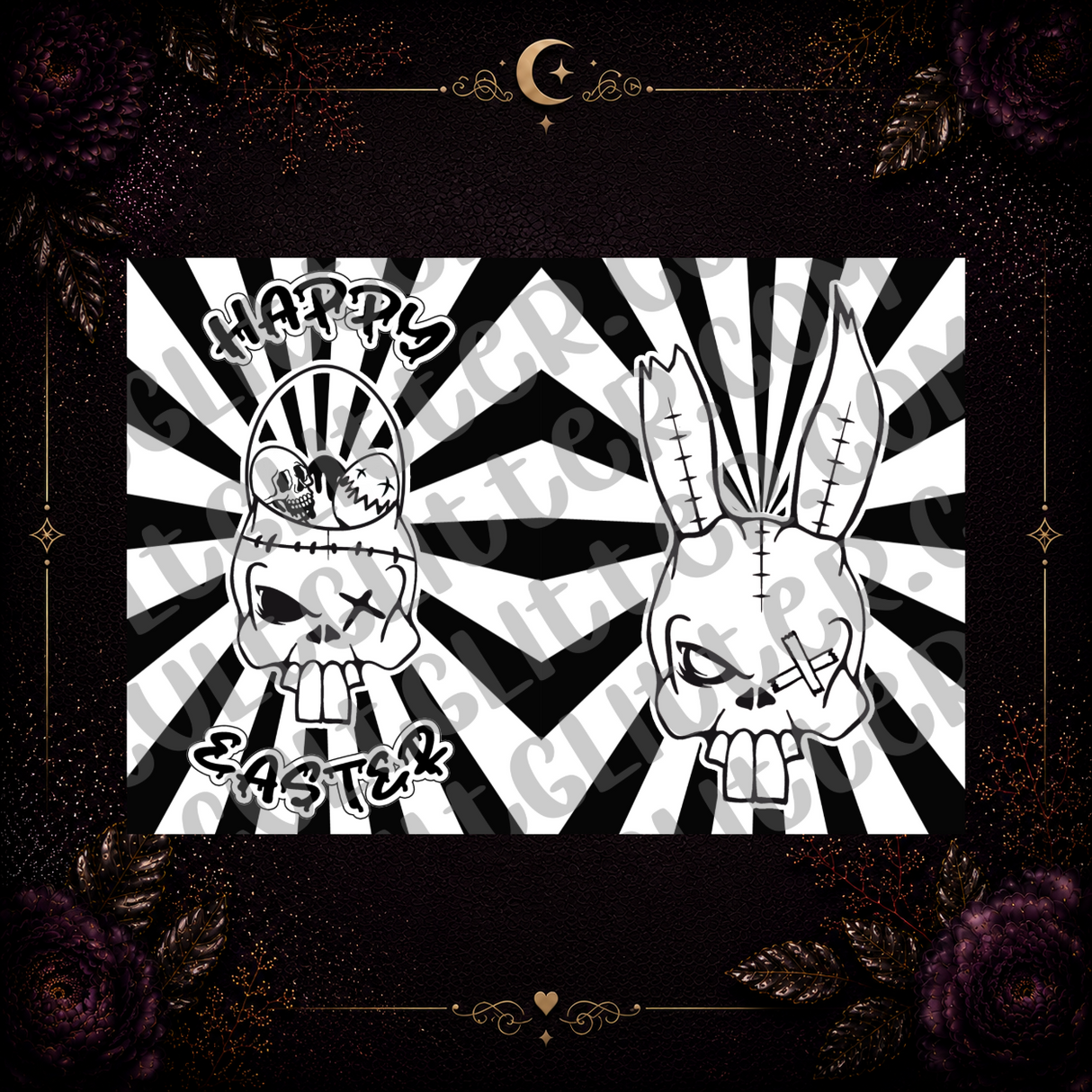 Easter Zombie Bunny Tumbler Template