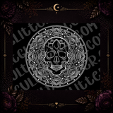 Skull Mandala Template