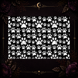 Paw Prints Tumbler Template