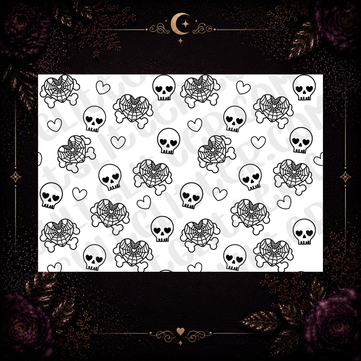 Skelly Valentine Tumbler Template
