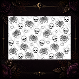 Skelly Valentine Tumbler Template