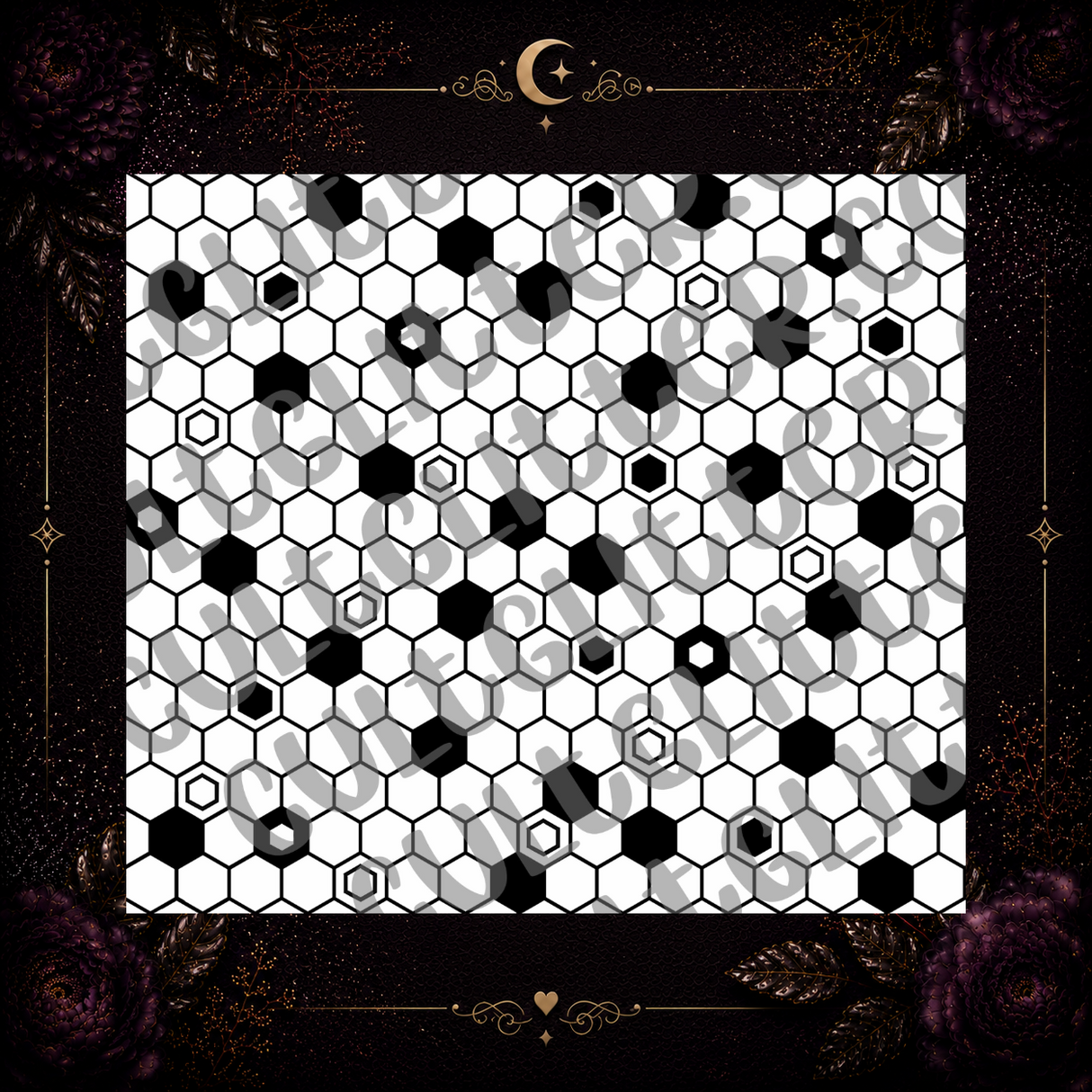 Geometric Honeycomb Template