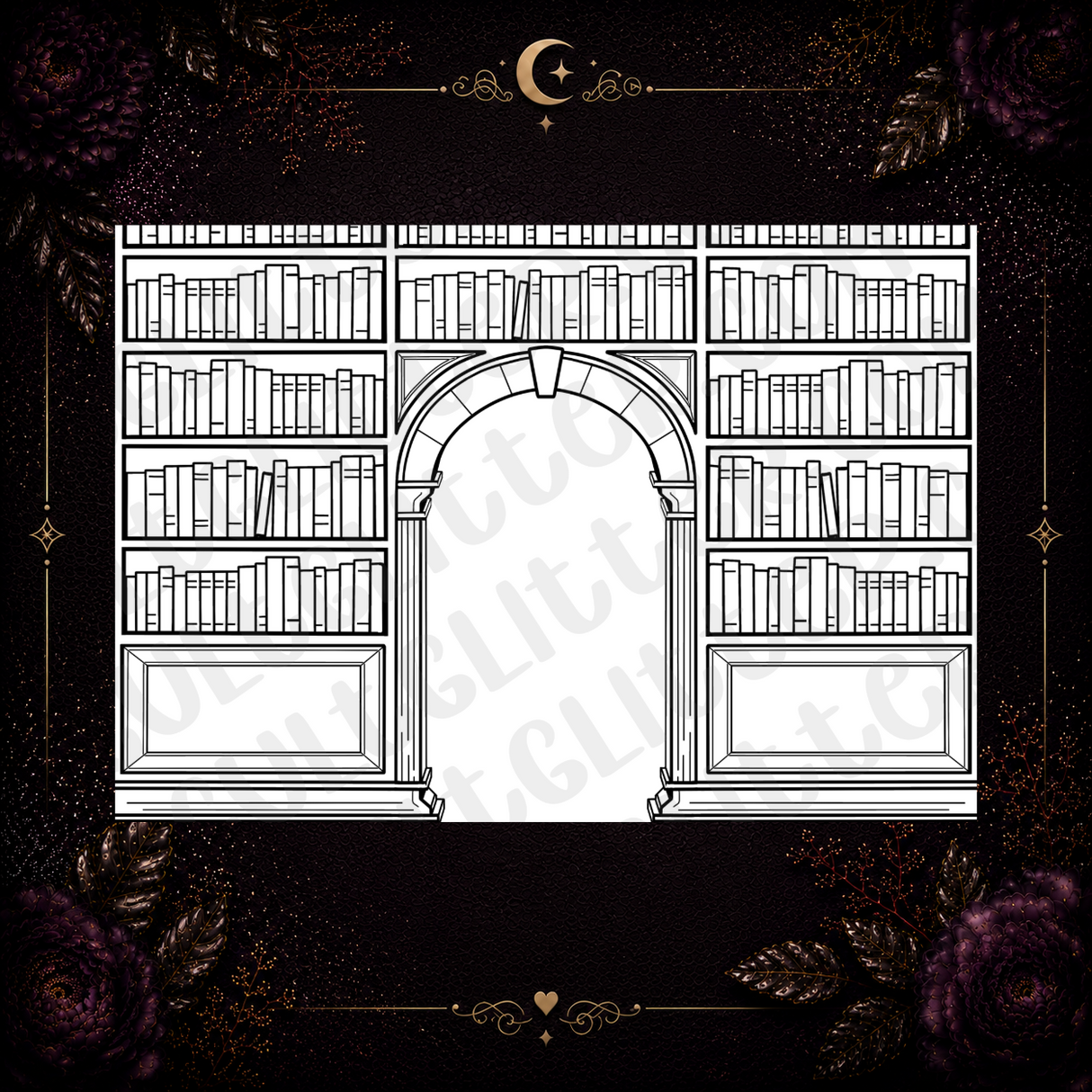 Roman Library Tumbler Template