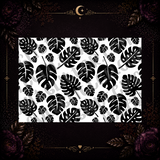 Monstera Leaves Tumbler Template