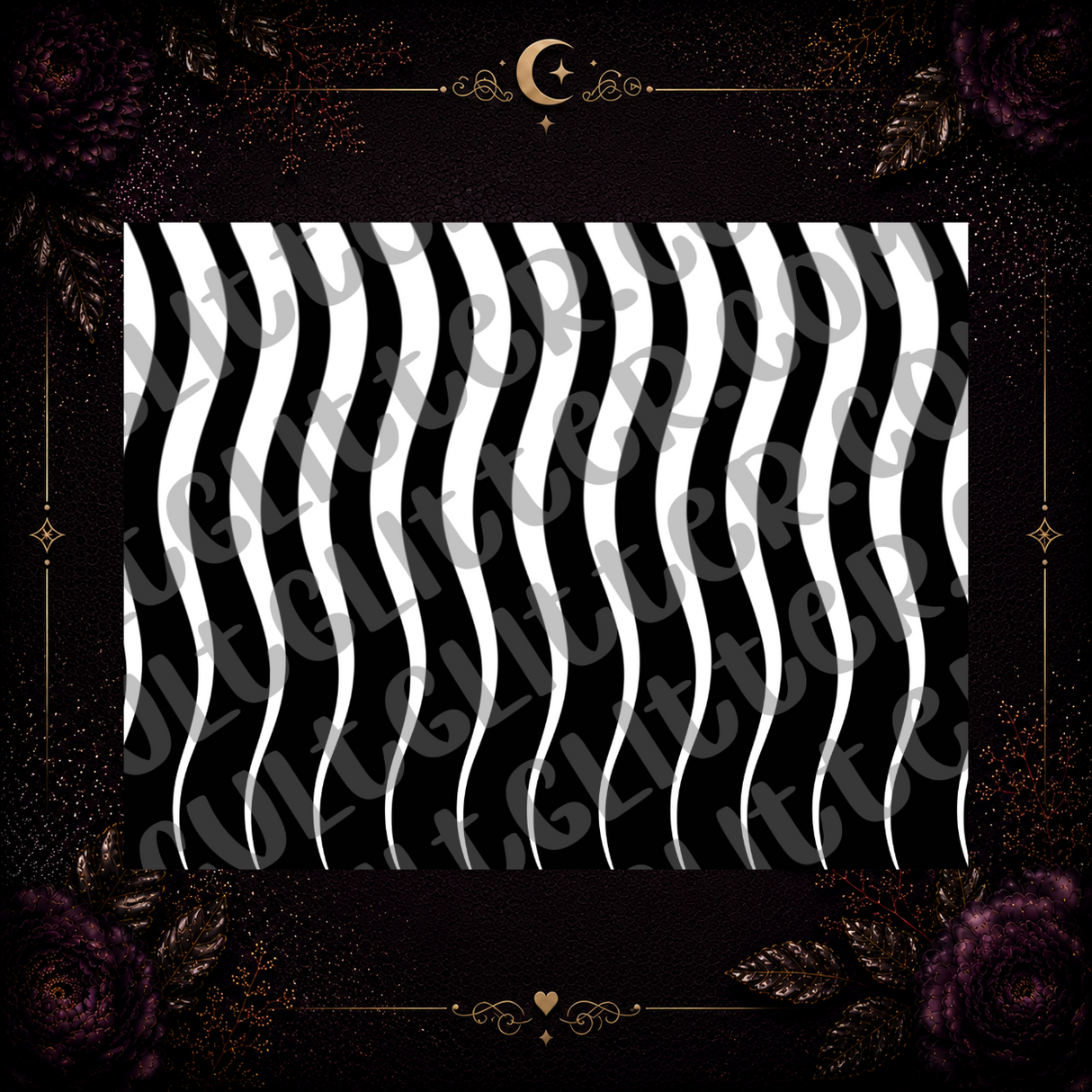 Wavy Strands Template