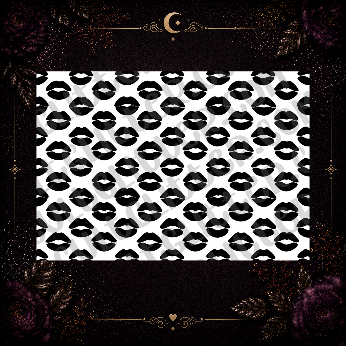 Lips Tumbler Template