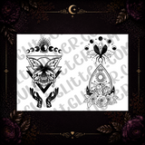 Celestial Crystal Planchette Tumbler Template