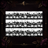 Monstera Leaf Stripes Tumbler Template