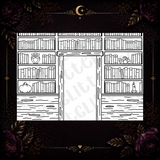 Fall Library Tumbler Template
