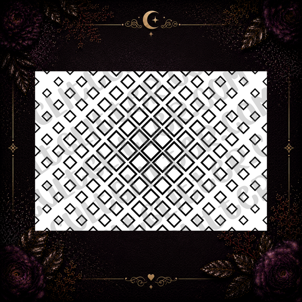 Expanding Squares Tumbler Template