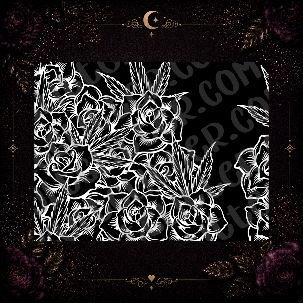 Roses and Weed Template