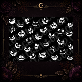 Spooky Faces Template