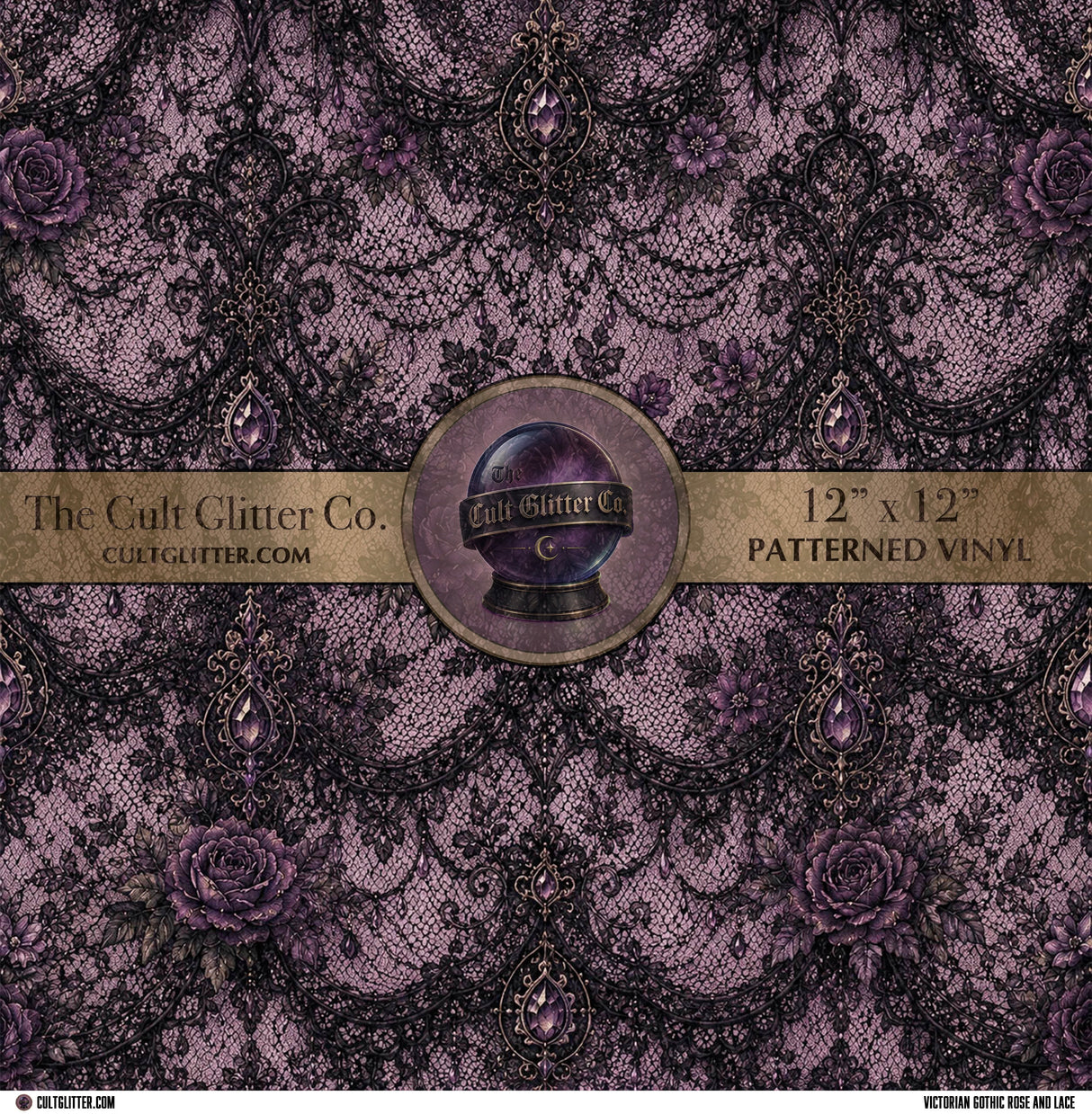 Victorian Gothic Rose & Lace - Vinyl