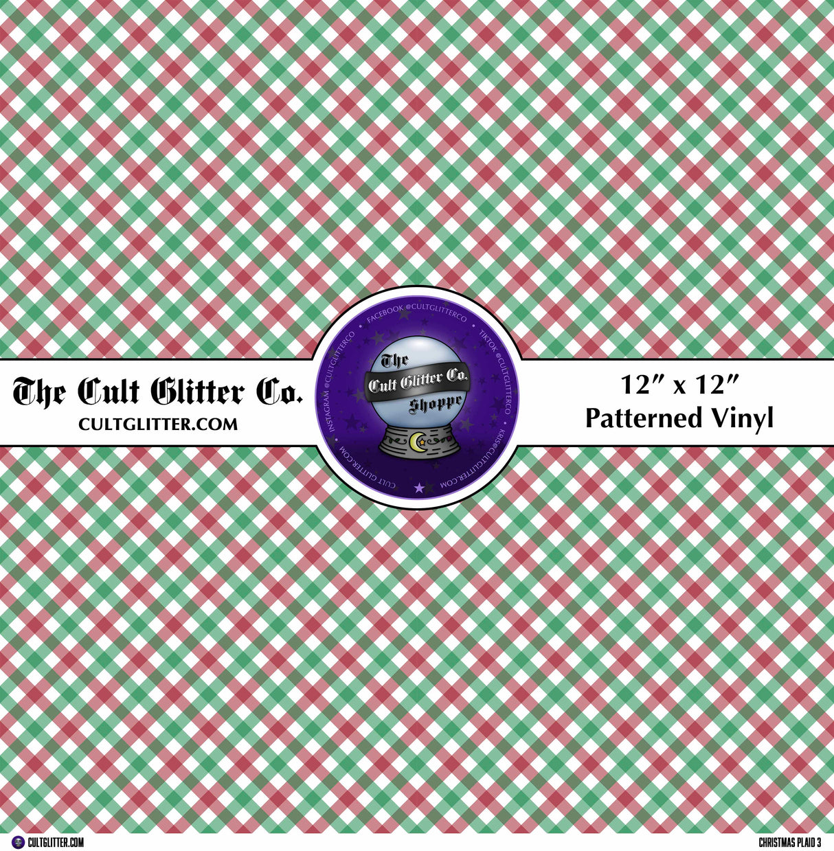 Christmas Plaid 3 - Vinyl