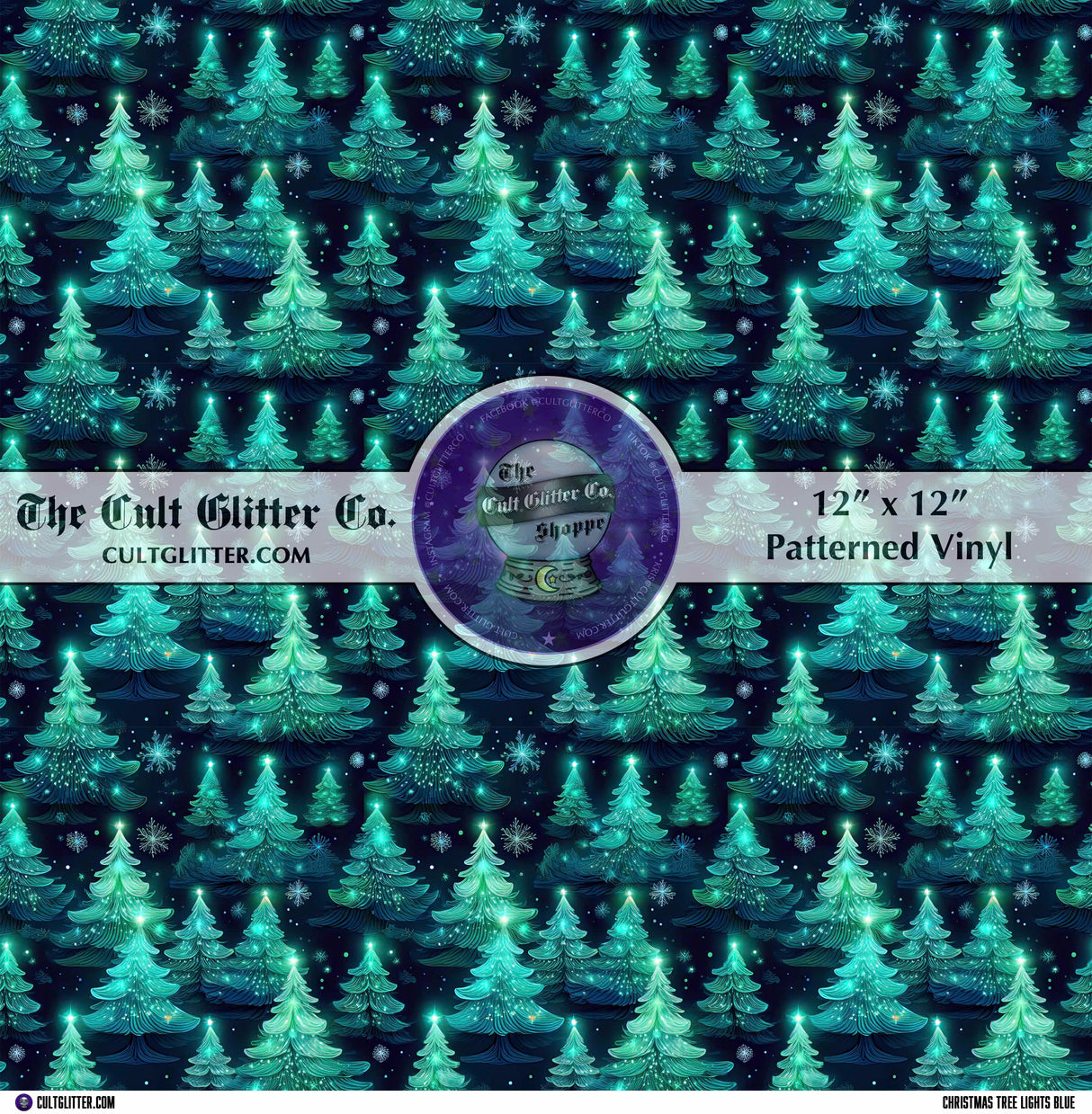 Christmas Tree Lights Blue - Vinyls