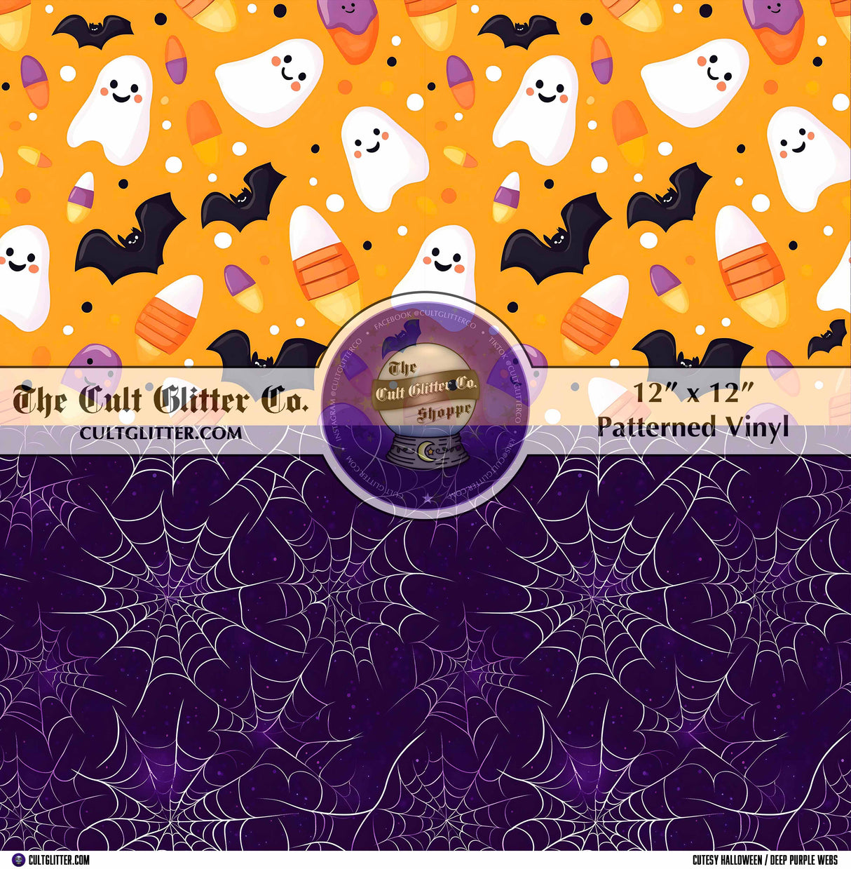 Cutesy Halloween / Deep Purple Webs - Vinyls