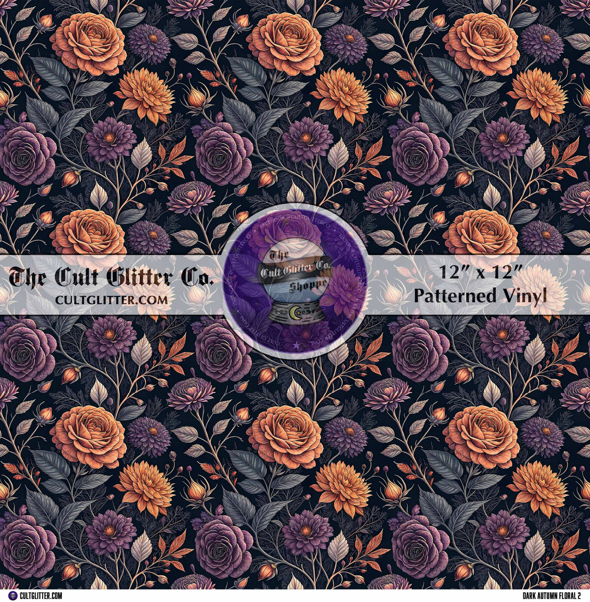 Dark Autumn Floral 2 - Vinyl