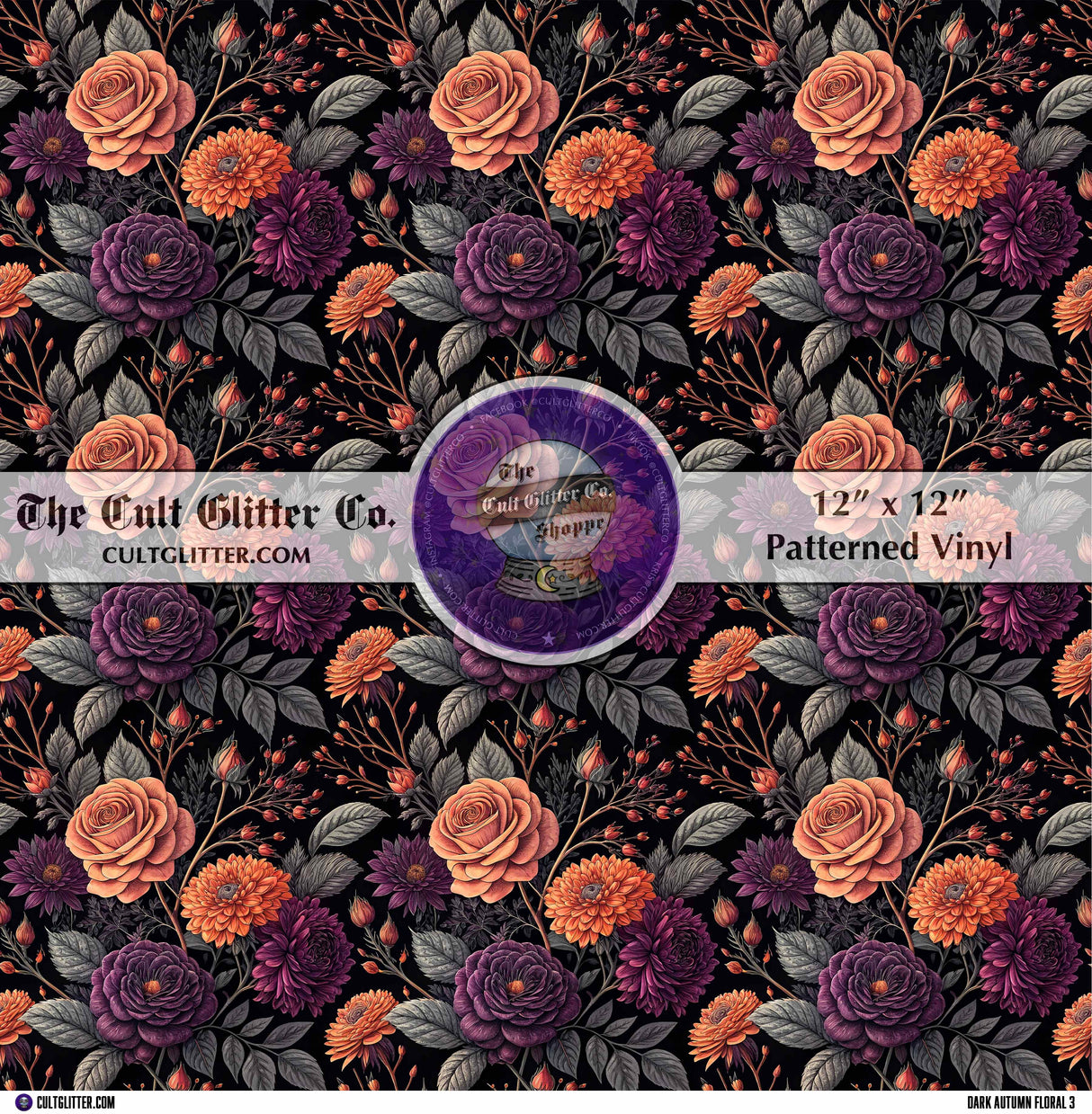 Dark Autumn Floral 3 - Vinyl
